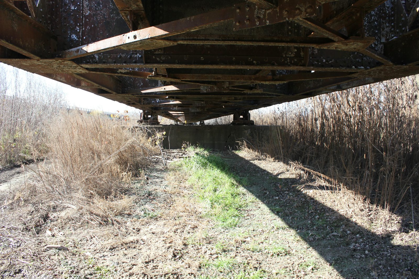Under bridge